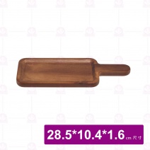 【菊川本味】右偏把手相思木盤-長方 28.5x10.4xH1.6cm