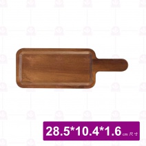 【菊川本味】右偏把手相思木盤-長方 28.5x10.4xH1.6cm