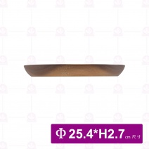 【菊川本味】相思木盤-圓三格 Φ25.4xH2.7cm/M801-25