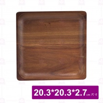 【菊川本味】相思木盤-正方 20.3x20.3xH2.7cm/M804-20