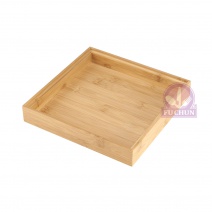 【菊川本味】卡榫可疊式竹盤-方型 22x22xH4cm
