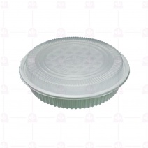 0103白色年菜盒(底+蓋)(100入/箱)Φ29xH8x底高5.5cm