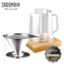 【仙德曼 SADOMAIN】雙層四杯咖啡濾泡壺組