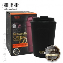 【仙德曼 SADOMAIN】316咖啡直飲保溫杯360cc-黑