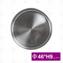 白鐵飯鍋 尺5 Φ46xH9cm