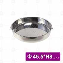 白鐵飯鍋 沖孔 尺5