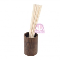 W012-7010 木製圓型帳單桶(胡桃色) 7*10cm
