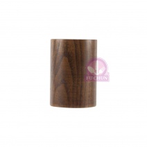 W012-7010 木製圓型帳單桶(胡桃色) 7*10cm
