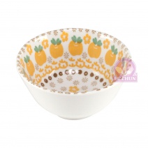 【日本進口】蘋果陶瓷 4.8吋飯碗 Φ12*H6cm