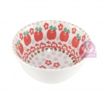 【日本進口】紅蘋果陶瓷 4.8吋飯碗 Φ12*H6cm