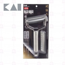【日本貝印】DH-3301 關孫六寬面刮皮器(平/粗) 28cm