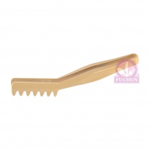 帶斜角夾子 27.5cm  米色