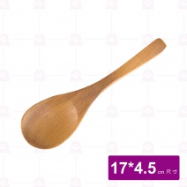 K3163 原木大圓匙17x4.5cm