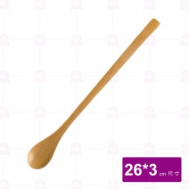 K3161 原木特長牛奶匙26x3cm