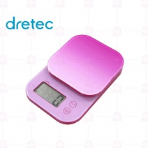 【日本dretec】炫色 料理電子秤 漸層粉 2kg/0.1