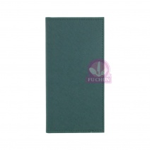 綠色 十字紋帳本夾 22.5x11cm