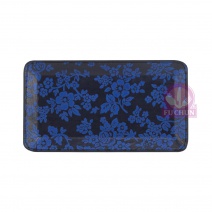 藍色百花紋 小費盤 19.5x10.5xH1.5cm