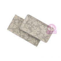 灰色百花紋 小費盤 19.5x10.5xH1.5cm