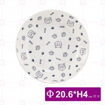 【大同磁器】湯皿8吋-藍福 Φ20.6xH4cm