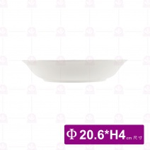 【大同磁器】湯皿8吋-咖啡 Φ20.6xH4cm