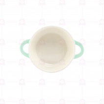 雙耳湯盅 3.5吋(附蓋) 綠色 250cc