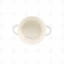 雙耳湯盅 3.5吋(附蓋) 白色 250cc