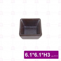 DC60341 小黑色方碟 6.1xH3cm (6入/盒)