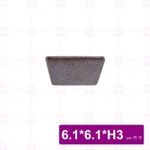 DC60341 小黑色方碟 6.1xH3cm (6入/盒)