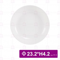 【LihTay】深圓盤-白 Φ23.2xH4.2cm(12入/盒)