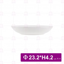 【LihTay】深圓盤-白 Φ23.2xH4.2cm(12入/盒)