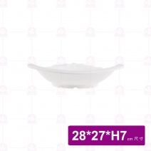 【LihTay】三角扇貝盤-白 28x27xH7cm(6入/盒)