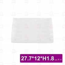 【LihTay】長方盤-白 27.7x12xH1.8cm(12入/盒)