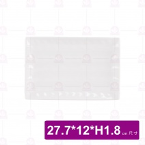 【LihTay】長方盤-白 27.7x12xH1.8cm(12入/盒)