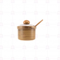 B010竹子紋佐料罐 小 Φ7.5*H5cm/230-5110