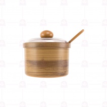 B011竹子紋佐料罐 大 Φ9xH6cm/230-5111