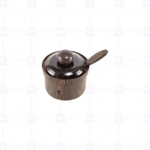 W017 木紋佐料罐-小 Φ7.5xH5cm/230-5017