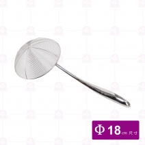 HC18 不銹鋼撈網(空心柄) Φ18cm