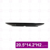 【台灣美耐】WH308 橢圓盤 金采    (10入/盒)