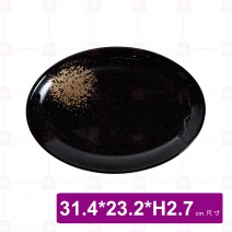 【台灣美耐】WH312 橢圓盤金采  (10入/盒)