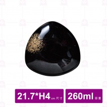 【台灣美耐】WH608三角盤金采21.7x21.7x4cm (5入/盒)