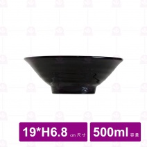【台灣美耐】WH117 拉麵碗 金采  19x6.8cm (6入/盒)