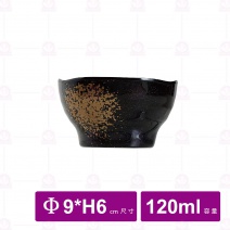 【台灣美耐】WH103 造型碗 金采  9x6cm (10入/盒)