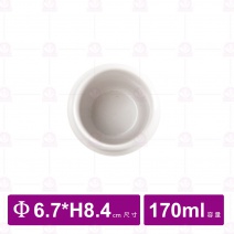 【台灣美耐】C201 橫紋水杯亮面 白 (接單生產)