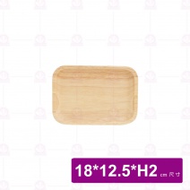 【菊川本味】M152-18圓角橡膠木盤(平底長方) 18x12.5x