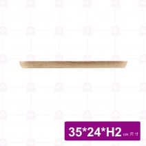 【菊川本味】M152-35圓角橡膠木盤(平底長方) 35x24x2c