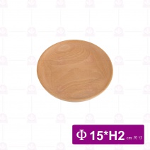 【菊川本味】M153-15山毛櫸木平底圓盤 Φ15xH2cm