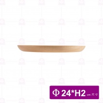 【菊川本味】M153-24山毛櫸木平底圓盤Φ24xH2cm