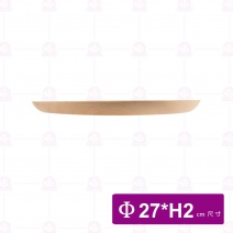 【菊川本味】M153-27山毛櫸木平底圓盤Φ 27xH2cm