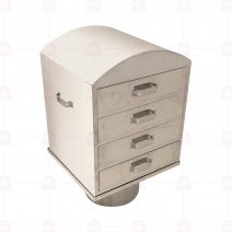 B0004 四層蒸籠(金) 不含附輪下座