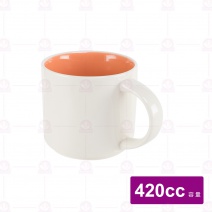 繽紛馬克杯 淺橘Φ杯口9.78.8x底8.4cm
